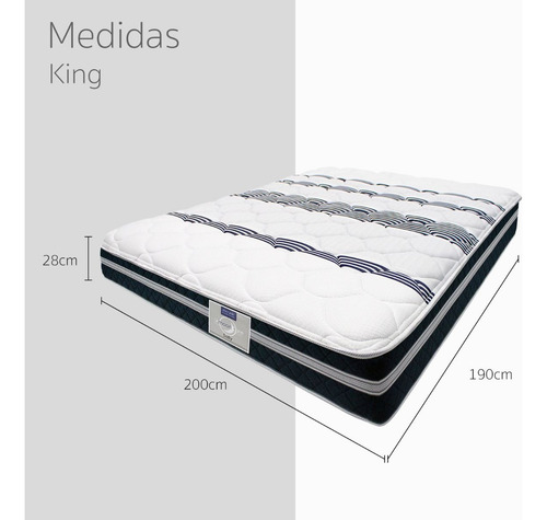 Colchón King Size Restonic + 2 Almohadas + Sabanas + Fundas