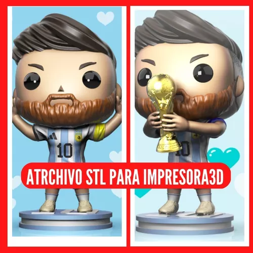 Archivo STL Messi Funko POP COPA DEL MUNDO DE LA FIFA 2022 QATAR