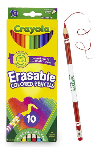 Lapices De Colores Borrables Crayola X10 Unidades