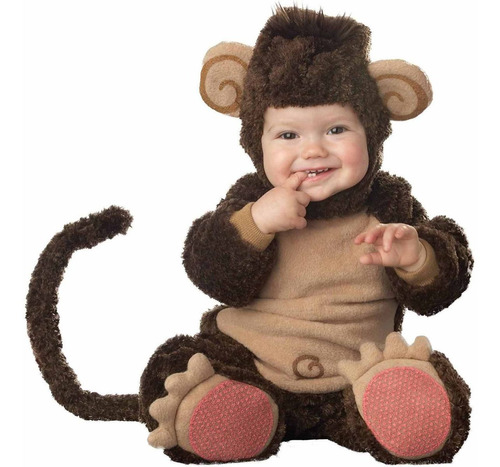 Disfraz De Mono Para Bebé Talla 6-12 Meses Halloween