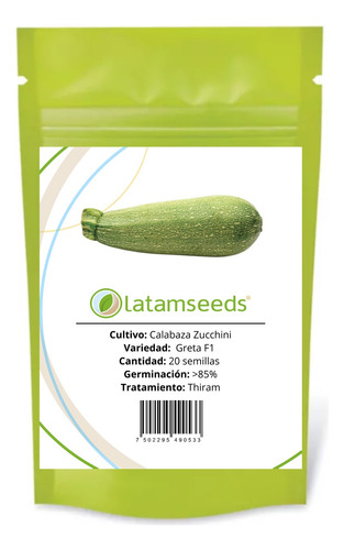 Semilla F1 Calabaza Zucchini Huerto Urbano