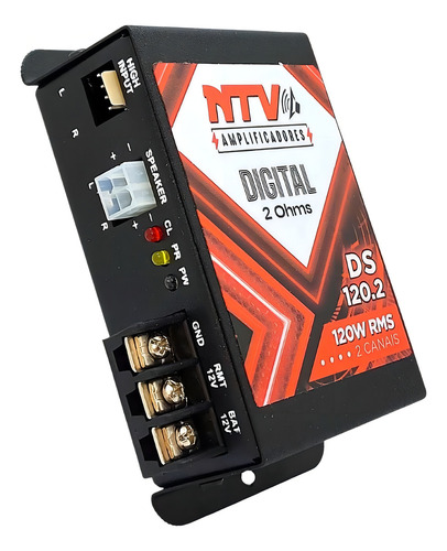 Potência Módulo Som Carro Ds120.2 Digital 120w Rms 2 Canais