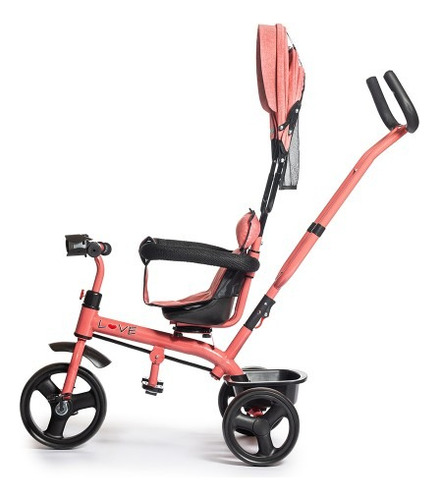 Triciclo Infantil Asiento Giratorio Música Luz Apoyapies 044