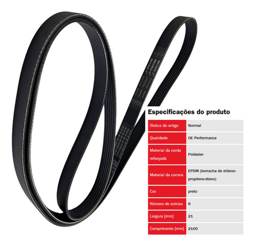 Correia 6pk 2100 - Original - 6pk2100