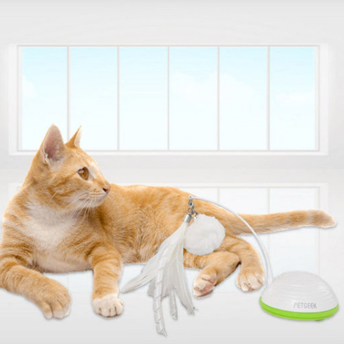 Juguete Para Gatos Interactivo Petgeek Movimiento Y Sonido