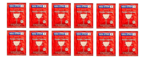 Levadura De Vino Rs-pc-12 Red Star  Paquete De 12  Fresca