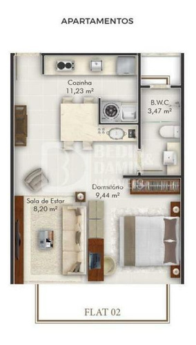 Imagem 14 de 15 de Infinity Tower Flat Excelente Localização - 00188