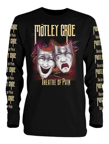 Motley Crue Theatre Of Pain Playera Manga Larga Poison Ratt