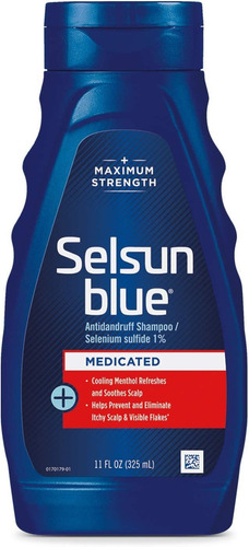 Champú Selsun Azul Medicado Máxima Fuerza Anti Caspa