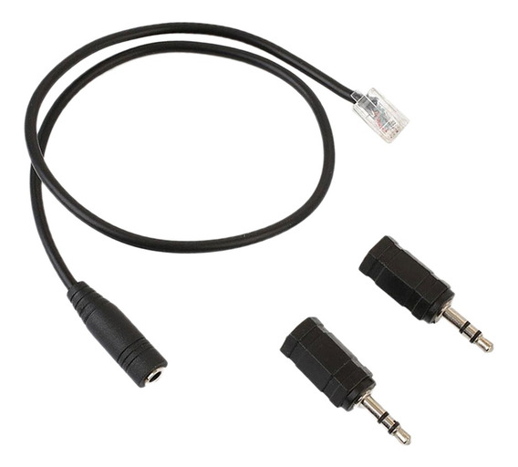 Auriculares cable 3,5 mm a rj9 adaptador de enchufe convertidor auricular PC teléfono 40 