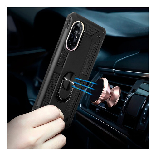 Funda Anillo Magnetica Case Uso Rudo Modelos Huawei