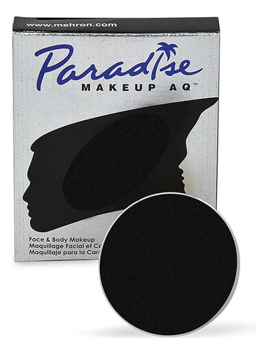 Mehron Makeup Paradise Makeup Aq Refill (.25 Oz) (black)