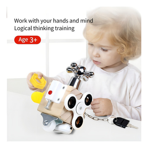 Brinquedo De Aprendizagem Educacional Cubo Ocupado Cor A