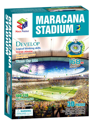 Led Quebra-cabeça Tridimensional Do Estádio Maracanã