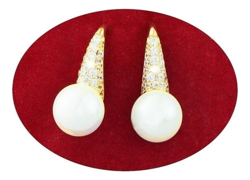 Aretes Pendientes Broqueles Oro 18k Regalo Dama Mujer Fino