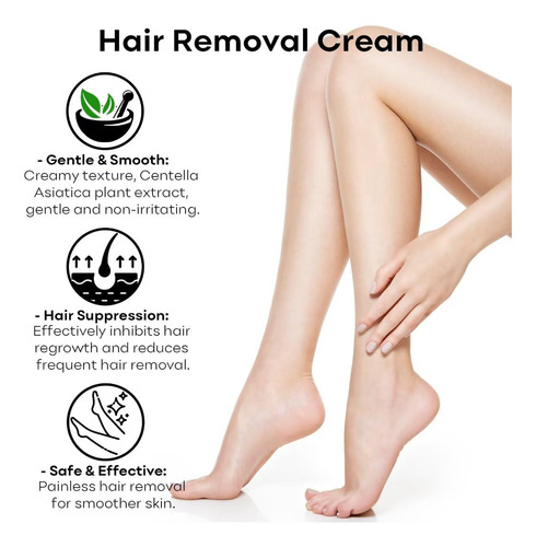 Crema Depilatoria, Bikini Sin Dolor, Loción Depilatoria Para