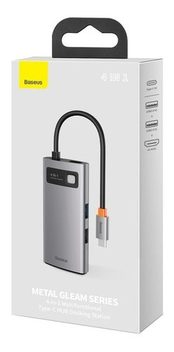 Hub Tipoc Baseus 4 En 1 Con Usb 3.0 2.0, 1 Hdmi Cahub-cyog