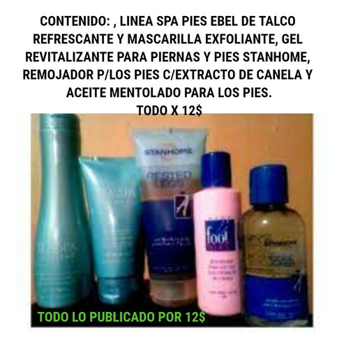 Imagen 2 de 2 de Set De Belleza Y Cuidado Integral Para Los Pies.(((12$))))
