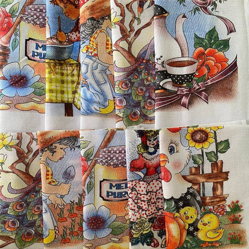 Imagem 4 de 4 de Pano De Prato Toalha De Chá 70x90cm 10 Unidades