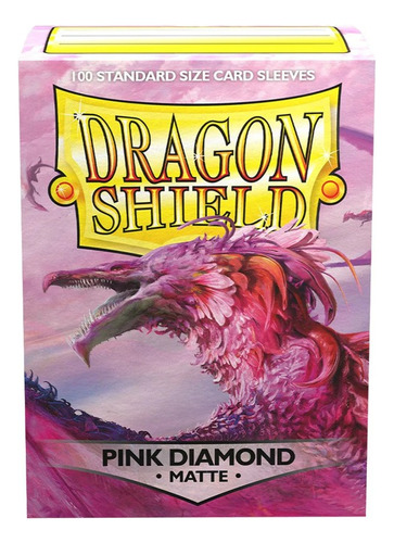 Micas Dragon Shield Standard Matte Pink Diamond 100 Pzs