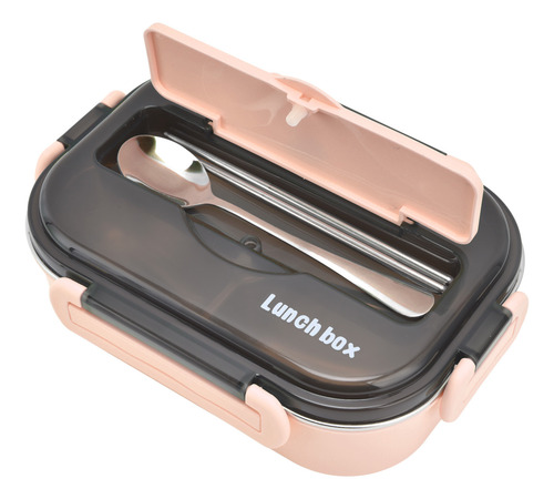 Compartimento Portátil Rosa De Acero Inoxidable 304 De 1 Lit