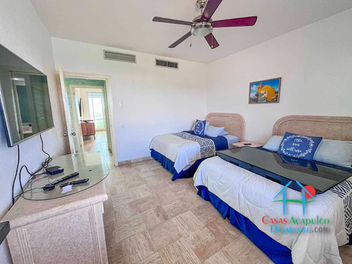 Cad Kabah 803. Departamento En Renta Vacacional Con Terraza En Acapulco Diamante