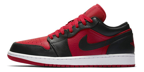 Zapatillas Jordan 1 Low Black Gym Red Urbano 553558-610   