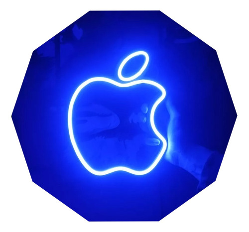 Cartel Manzana Apple 50 Cm Altura - Neón Led