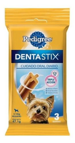 Snacks Perro Pedigree Dentastix Raza Pequeña X 3 Unds