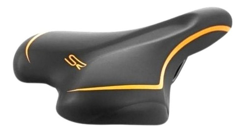 Selim Selle Royal Premium Preto E Laranja Rvs Com Carrinho