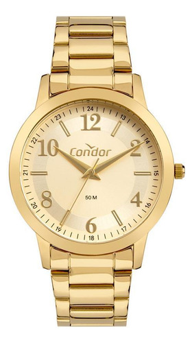 Relógio Feminino Condor Co2035mzt/4x Casual Dourado 36mm