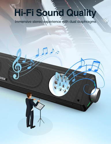 Barra Sonido Bluetooth Hifi Estéreo 3.5mm Aux