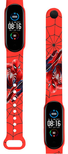 Correa Compatible Para Xiaomi Mi Band 4 Y 3 Spiderman