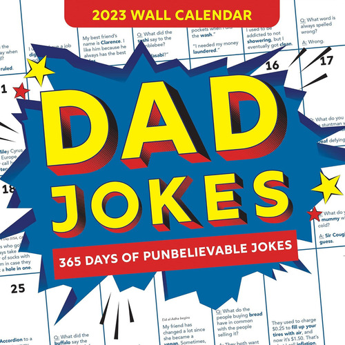 Calendario Pared 2023 Dad Jokes: 365 Days Of Punbelievable Y