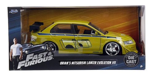 Jada Toys Fast & Furious De Brian Lancer Evolution Vii Mitsu