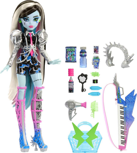 Monster High Doll, Amplifico A Frankie Stein Rockstar Con In