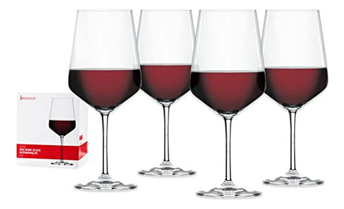 Spiegelau Style - Juego De 4 Copas De Vino Tinto De Cristal