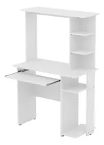 Comprar Escritorio Para Pc Bandeja Teclado Computacion Oficina Hogar Blanco