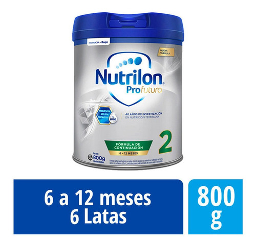 Leche En Polvo Nutrilon Profutura 2 Lata 800 Gr X 6 Un