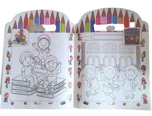Libros Infantiles Para Pintar Colorear Incluye Stickers