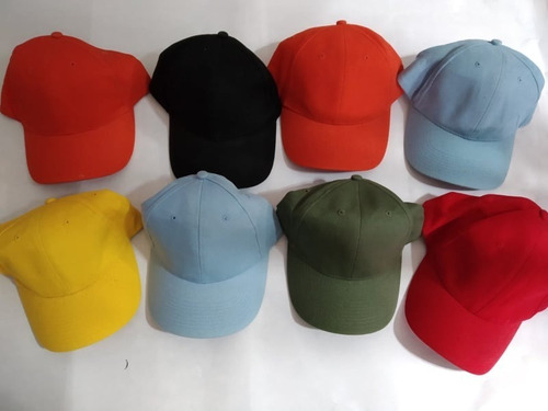 Gorras Unicolor (variadas 8 Gorras, Cierre Magico)