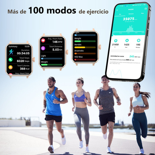 Reloj Smartwatch Inteligente Bluetooth Llamada Asistente Voz