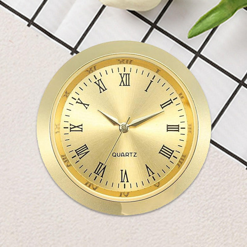 Inserto De Reloj Redondo Con Números, Reloj Artesanal Oro