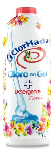 Cloro En Gel  Bclorhada + Detergente Floral 1 L