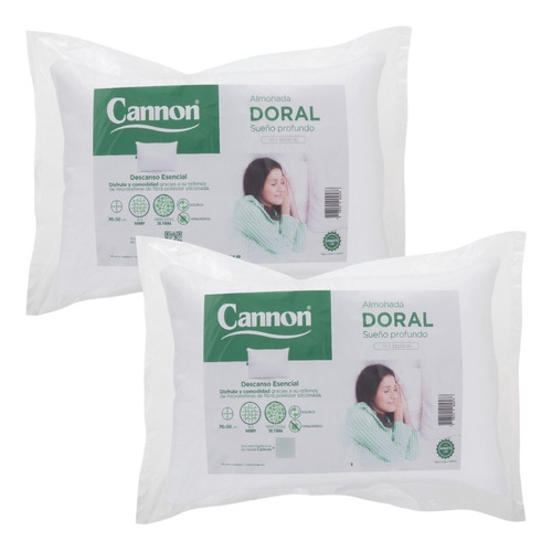 Almohada Cannon Doral Pack X 2, Entrega S/c*