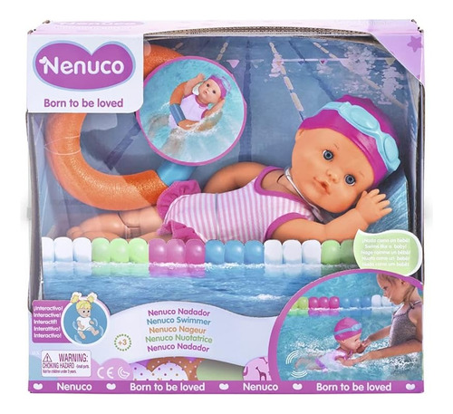 Bebote Nenuco Nadador A La Piscina 35 Cm Interactivo Bebé