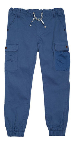 Pantalón Algodón Verano Niño Azul