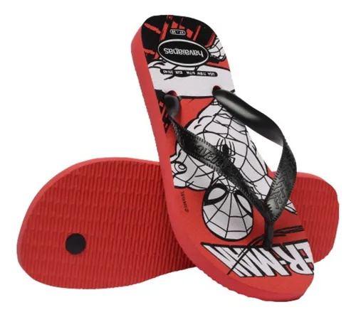 Sandalias Hombre Top Rojo Marvel Havaianas