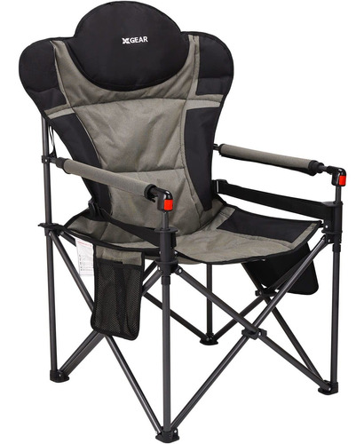 Silla Camping Gran Tamaño Cesped Respaldo Alto Duro 300