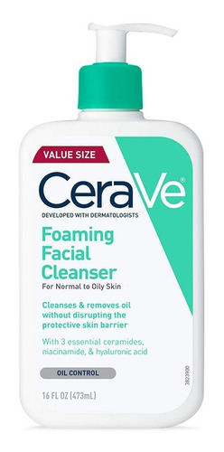 Cerave Limpiador Facial Espumoso, 16 On - mL a $190